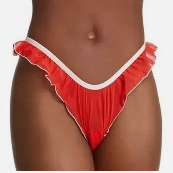 Cosabella Other - NWT Free People HAH Fly Girl Mesh Panty in Blood Orange, Size Small